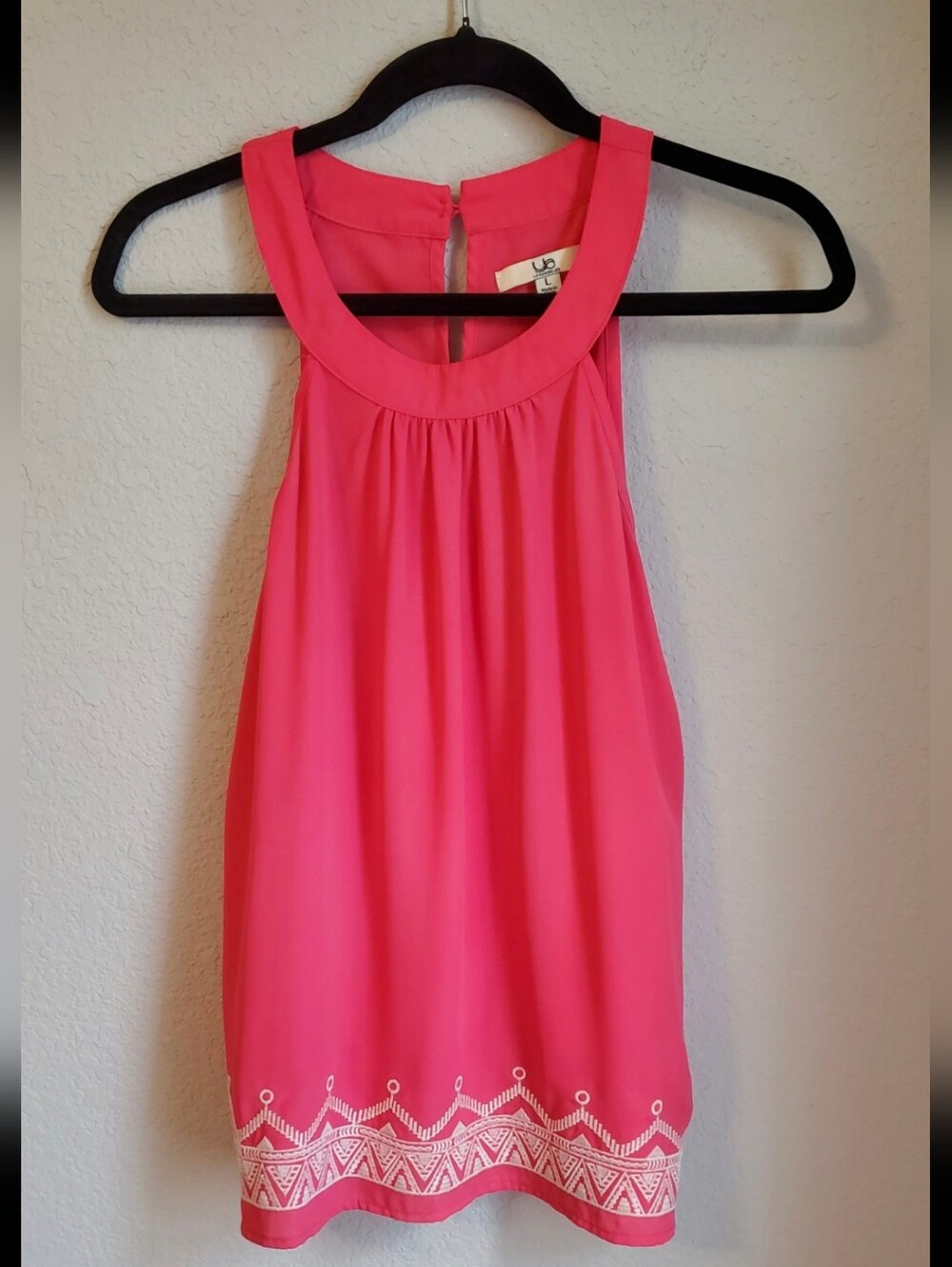 Pink Sleeveless Blouse
